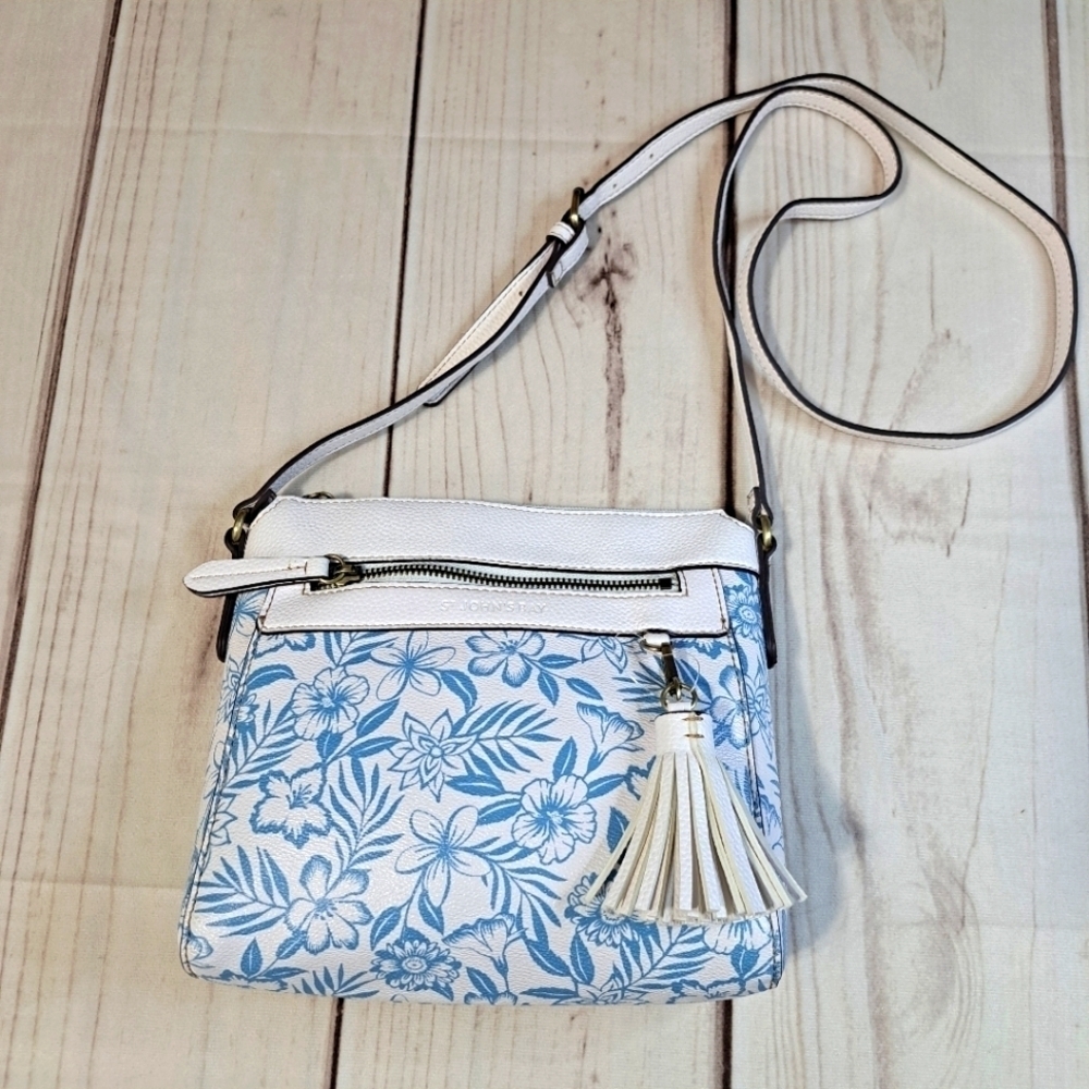 St. John's Bay Tropical Floral Crossbody Bag Purse